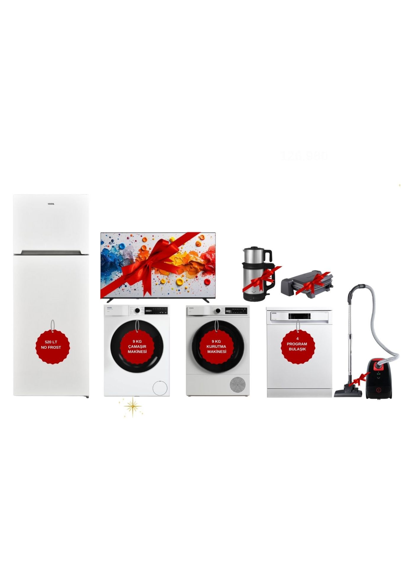 VESTEL MART AYI BEYAZ EŞYA ÇEYİZ SETİ 4