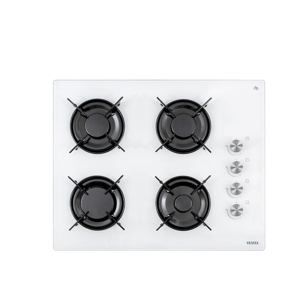 Vestel AO-65104 B-DG-T 65 cm 4 Gözü Gazlı Ankastre Ocak