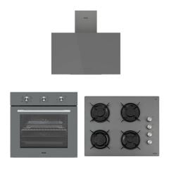 Vestel Eğik Gri Cam Ekonomik Set 2