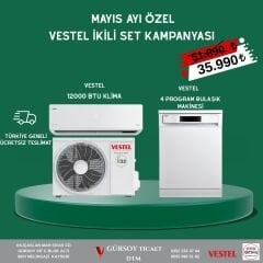 VESTEL MAYIS AYI ÖZEL KLİMA VE BULAŞIK MAKİNASI FIRSATI