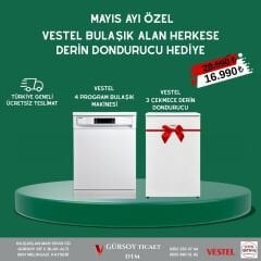 VESTEL MAYIS AYI DERİN DONDURUCU VE BULAŞIK MAKİNASI FIRSATI