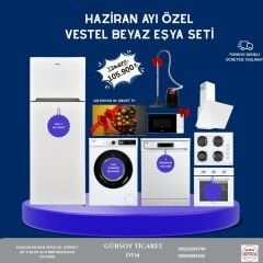 VESTEL HAZİRAN AYI ÖZEL VESTEL BEYAZ EŞYA SETİ