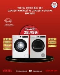 VESTEL ÇAMAŞIR VE KURUTMA MAKİNESİNDE EKİM AYI FIRSATI