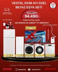 VESTEL EKİM AYI  ÖZEL BEYAZ EŞYA SETİ