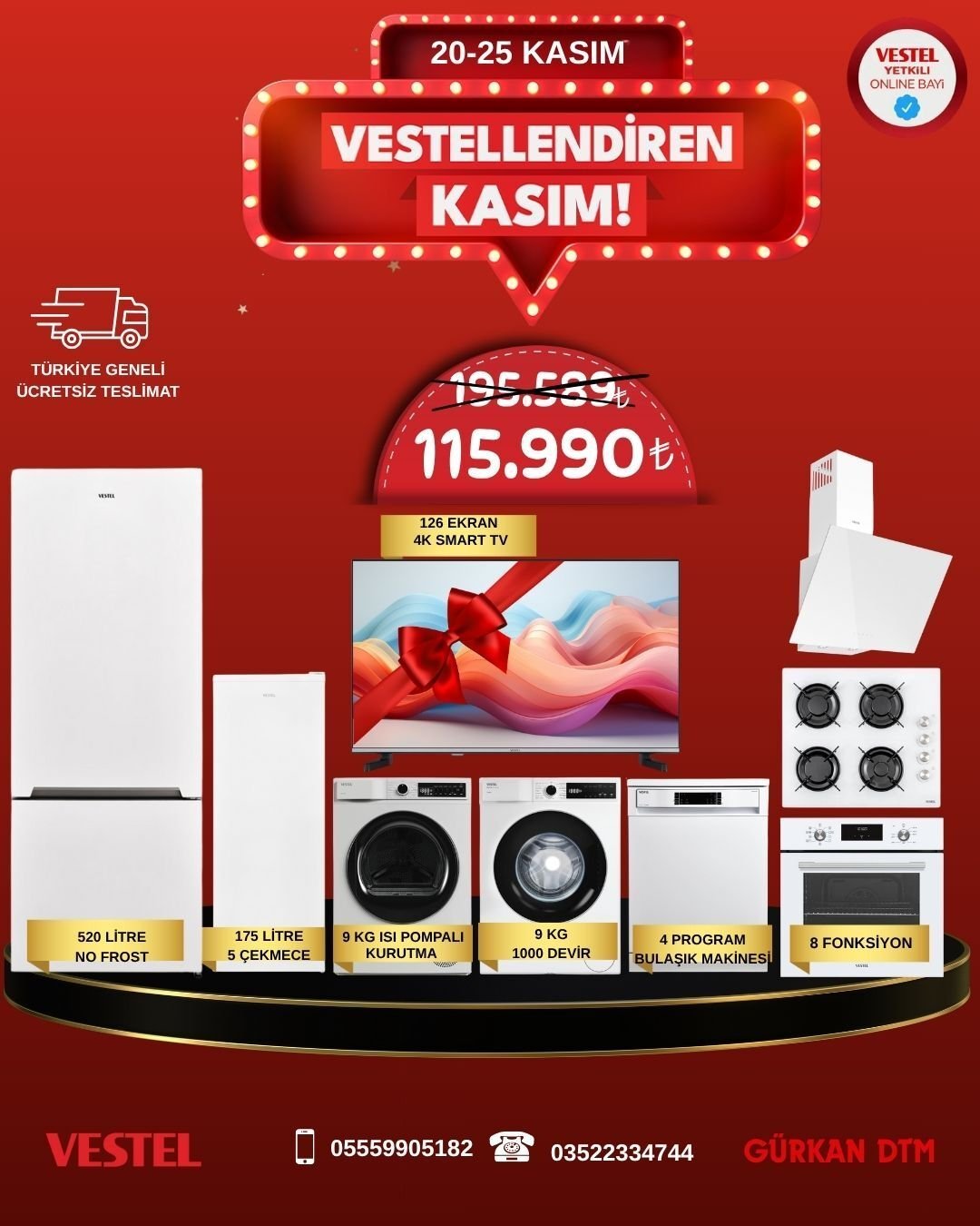 VESTELLENDİREN  KASIM ÖZEL ÇEYİZ SETİ FIRSATI 1