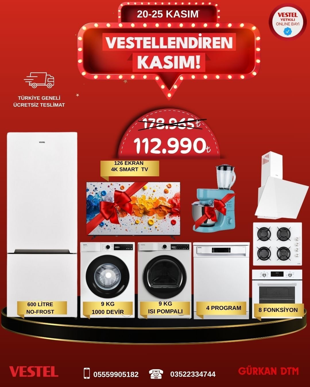 VESTELLENDİREN KASIM ÖZEL ÇEYİZ SETİ FIRSATI 2