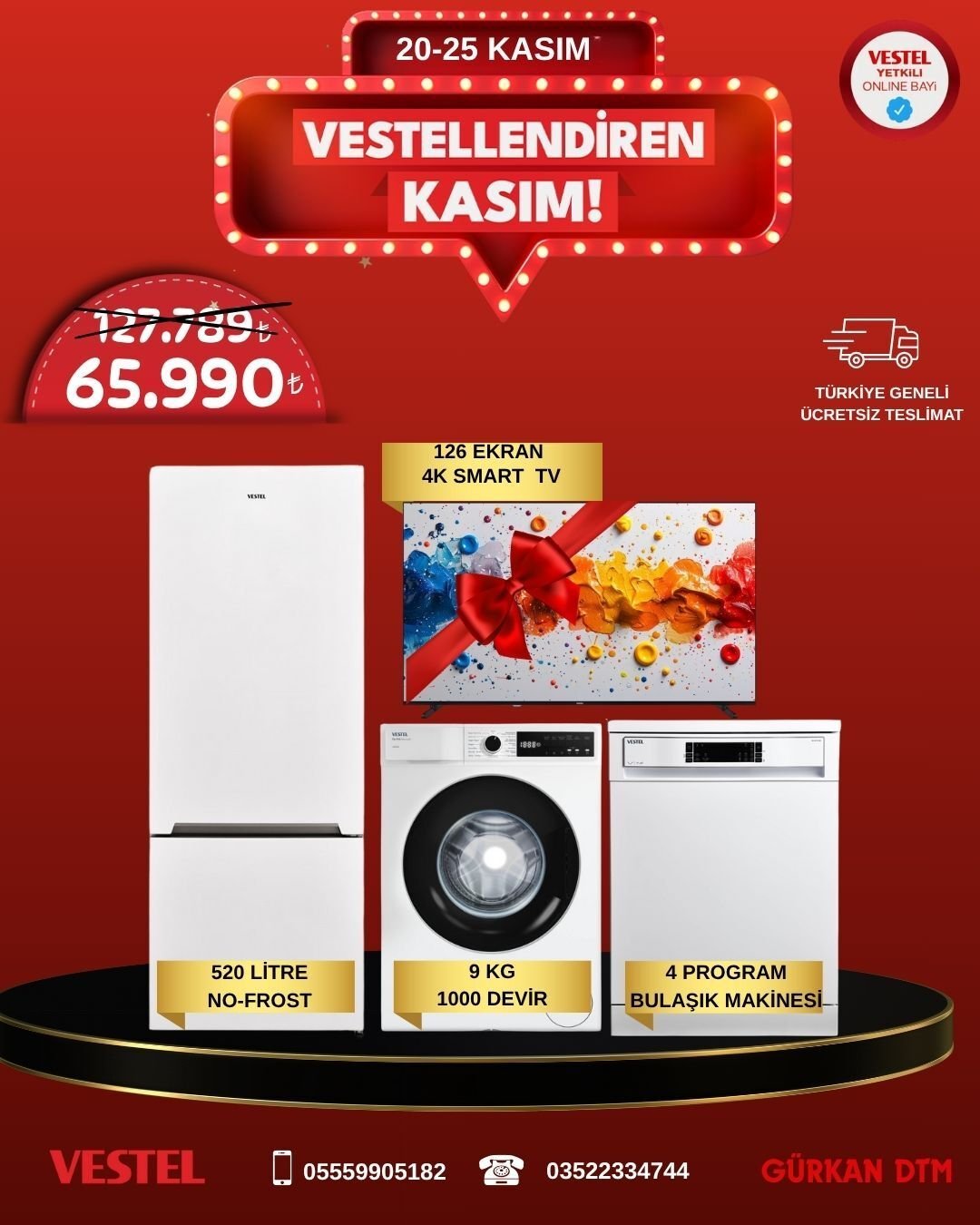 VESTELLENDİREN KASIM  ÖZEL EKONOMİK ÇEYİZ SETİ PAKETİ